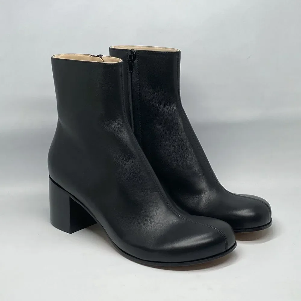 Loewe Terra 60MM Leather Ankle Booties size 39
